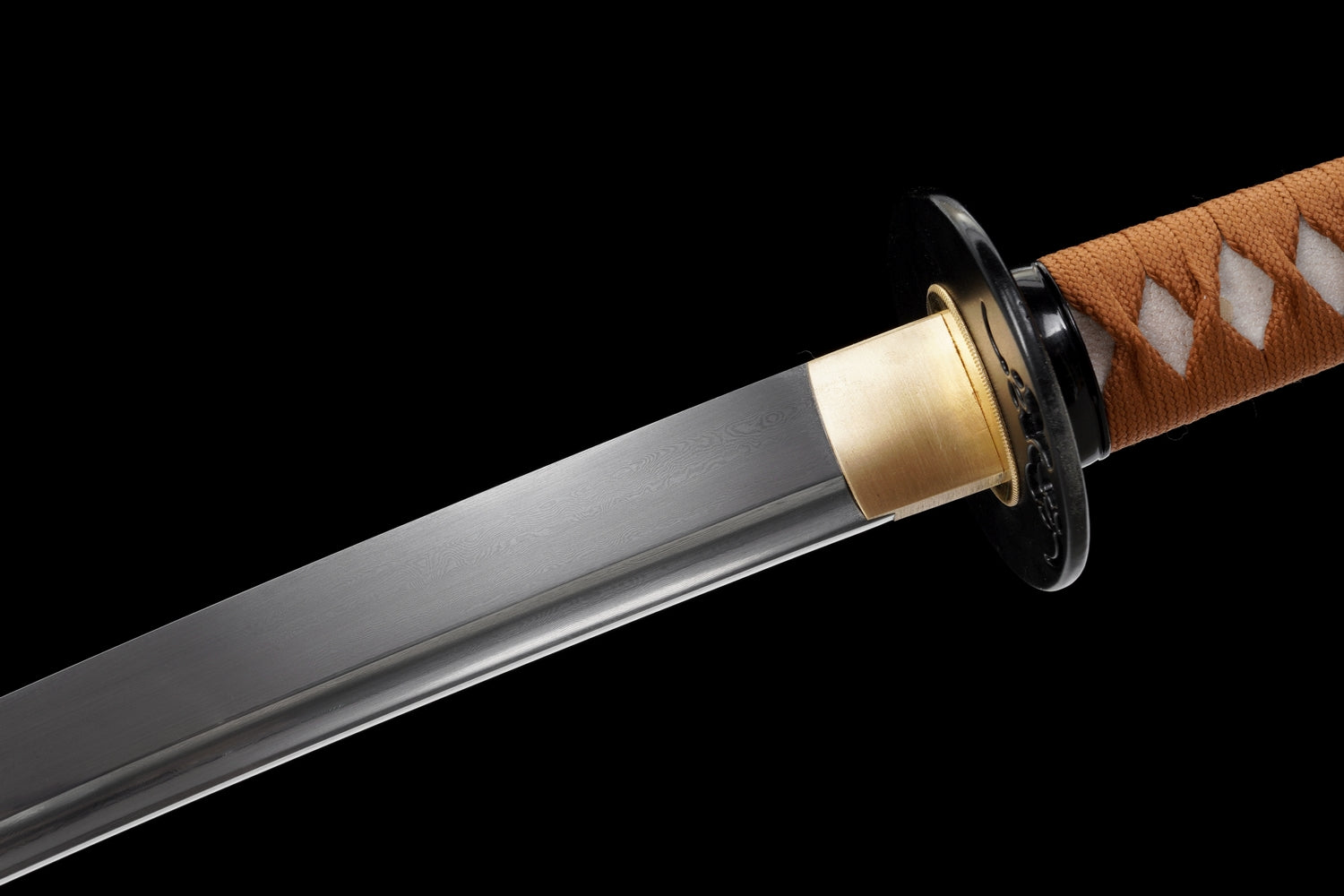 Folded Steel Katana – Shinogi-Zukuri with Silk Wrap