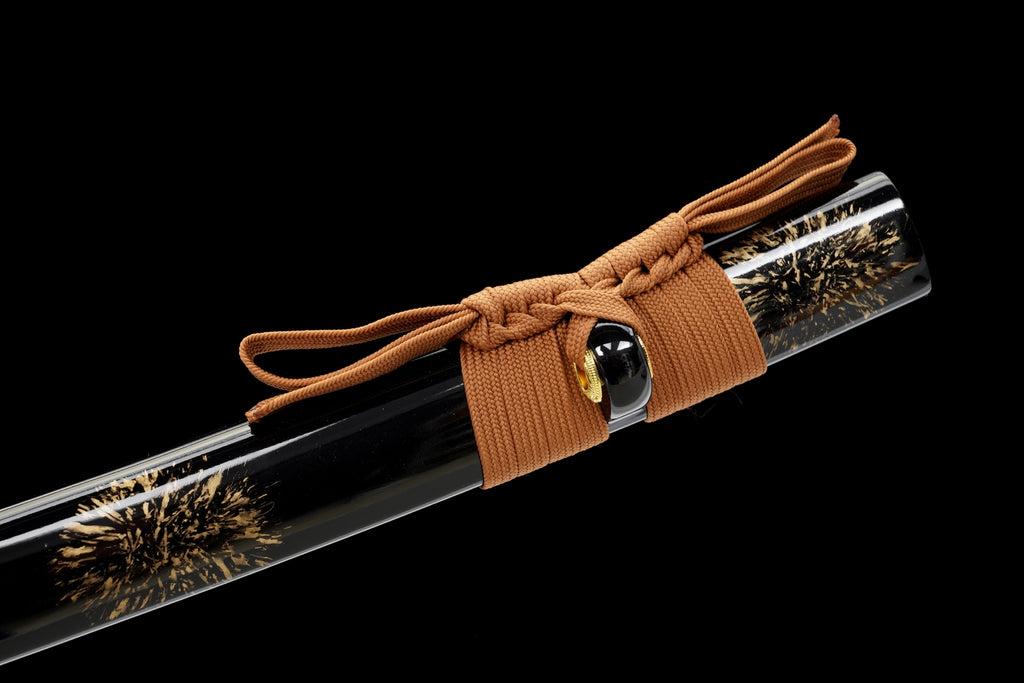 Folded Steel Katana – Shinogi-Zukuri with Silk Wrap