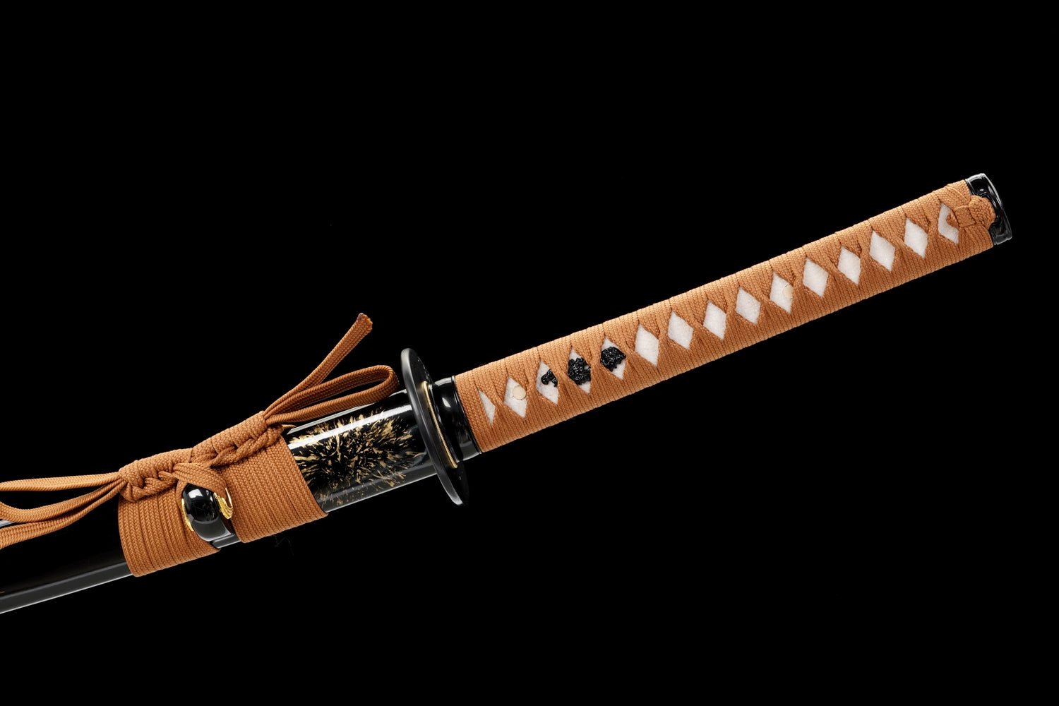 Folded Steel Katana – Shinogi-Zukuri with Silk Wrap