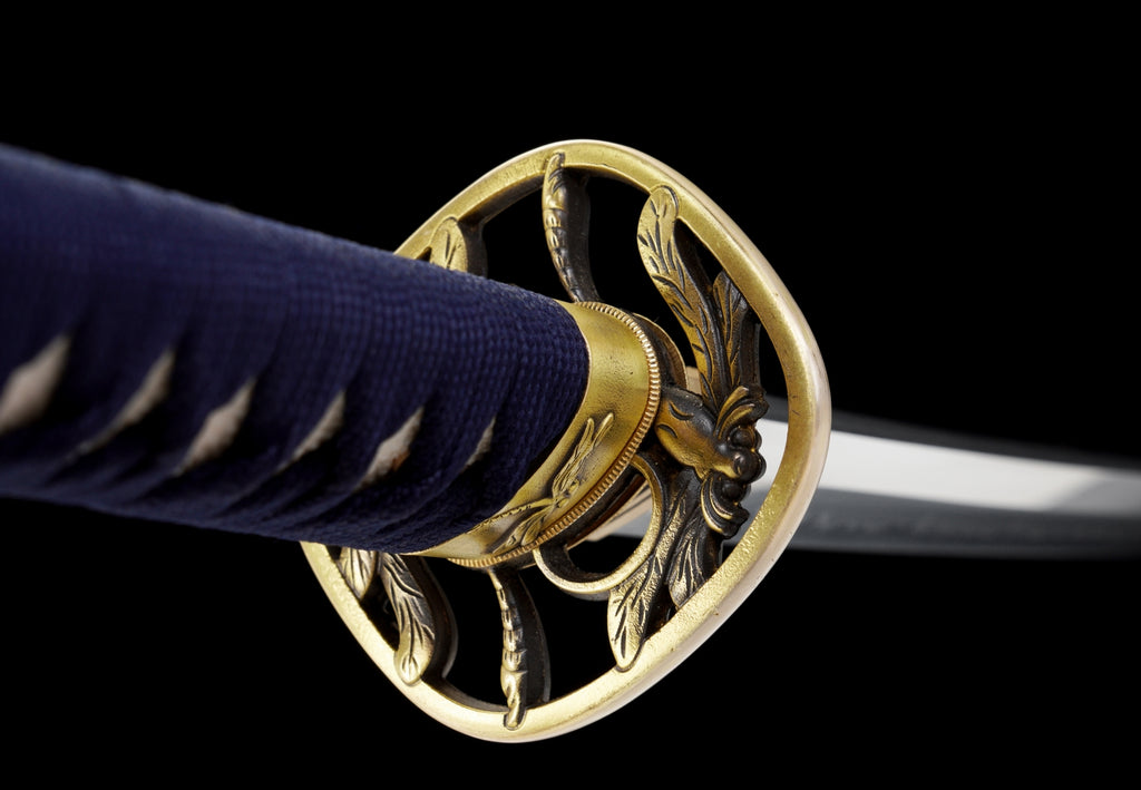 Katana - T10 Clay Tempered  – Shinogi-Zukuri with Silk Wrap