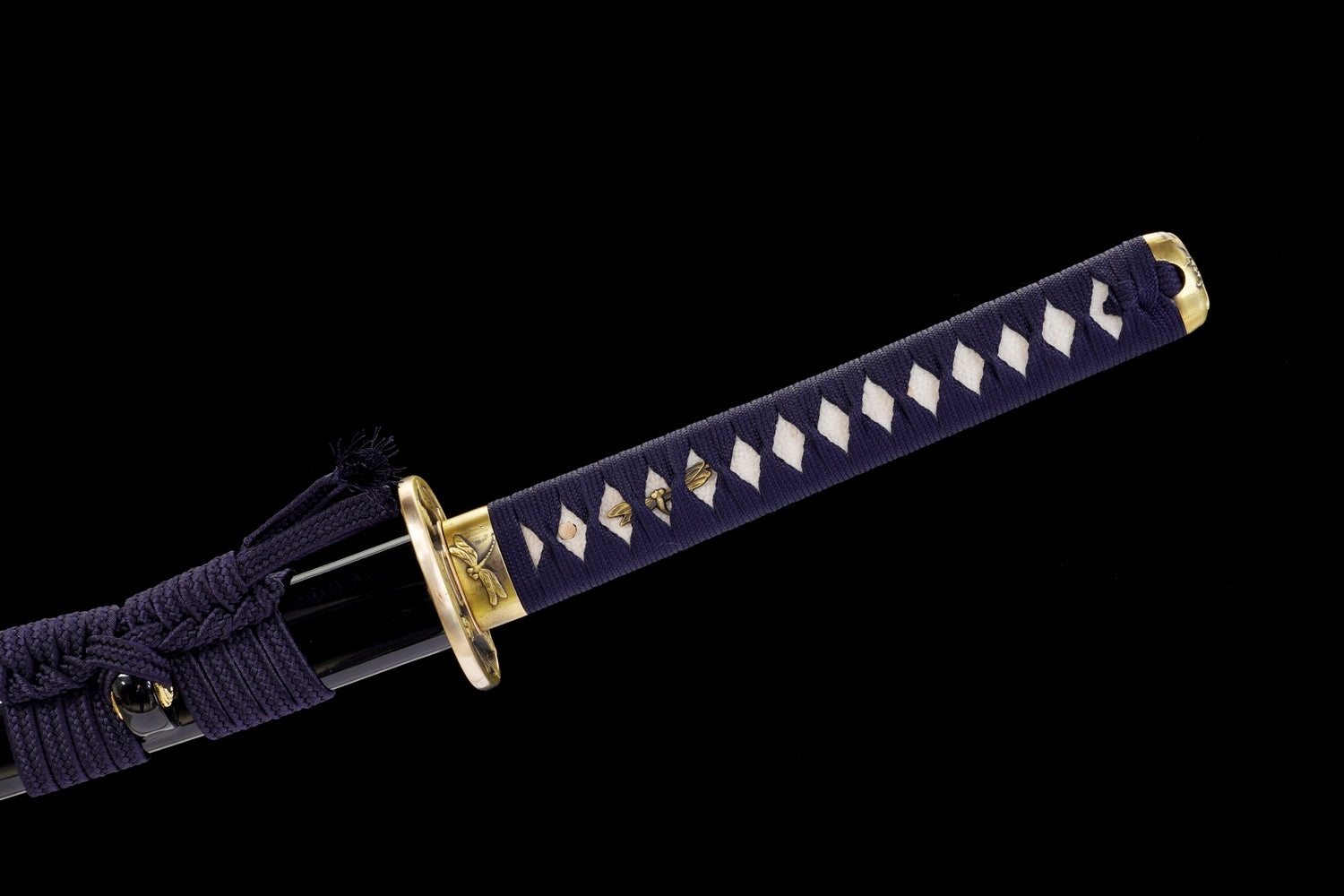 Katana - T10 Clay Tempered  – Shinogi-Zukuri with Silk Wrap