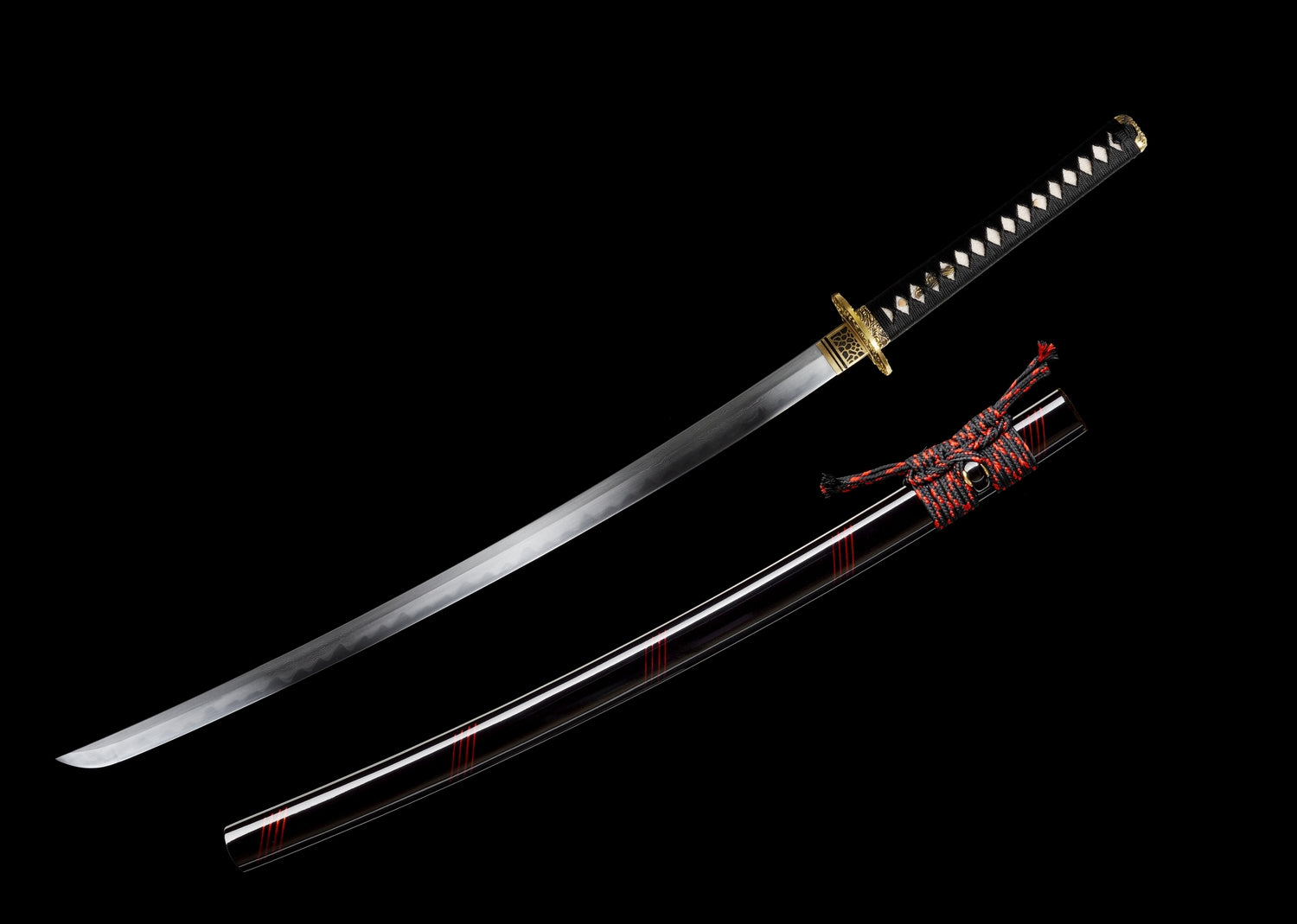 Folded Steel Katana – Clay Tempered Samurai Sword