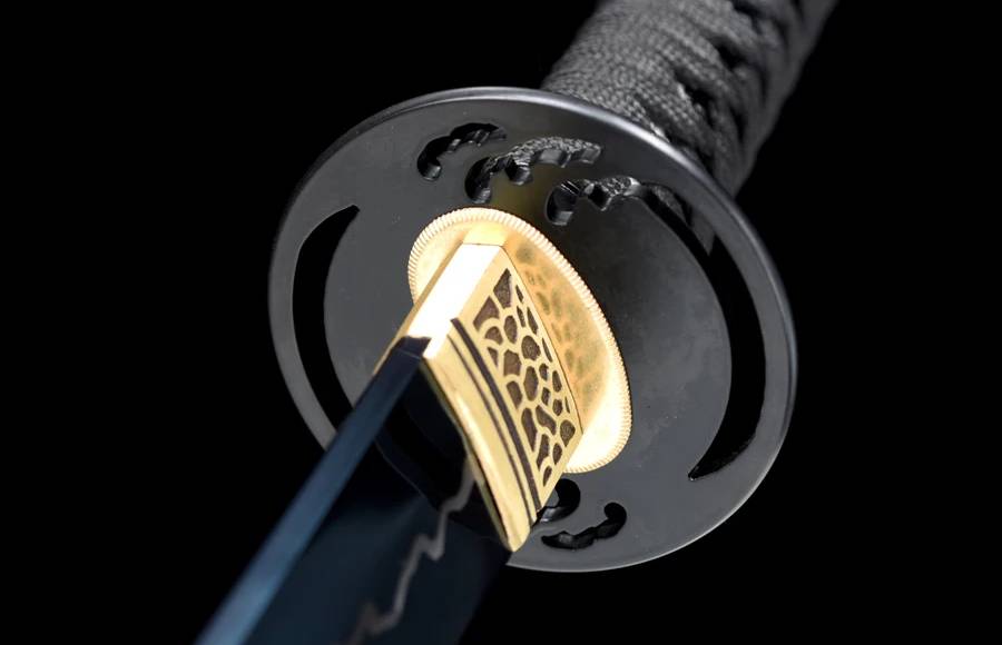 Handmade T10 Katana – Blue & White Blade - Full Tang Training Sword